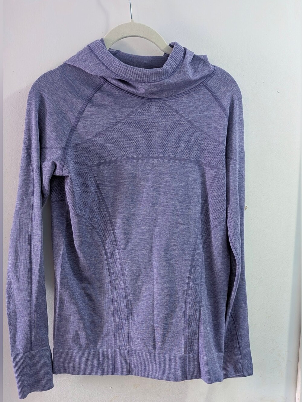 Lululemon Ivivva Heathered Lavender Cowl Neck Sweater Size 14